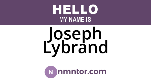 Joseph Lybrand
