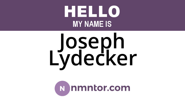 Joseph Lydecker