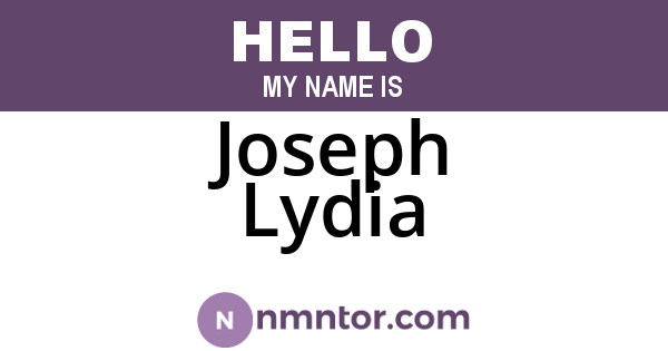 Joseph Lydia