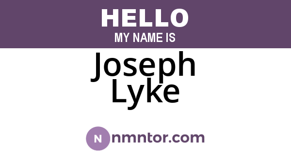 Joseph Lyke
