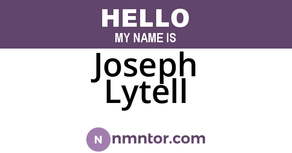 Joseph Lytell