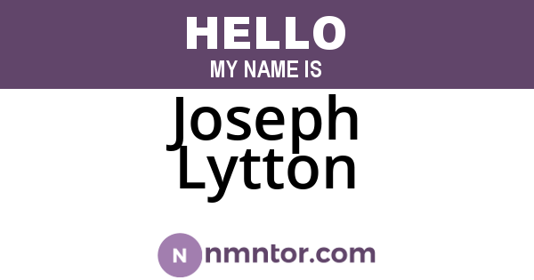 Joseph Lytton