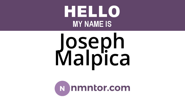 Joseph Malpica