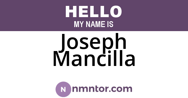 Joseph Mancilla