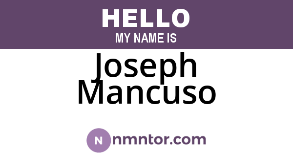 Joseph Mancuso