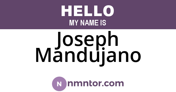 Joseph Mandujano