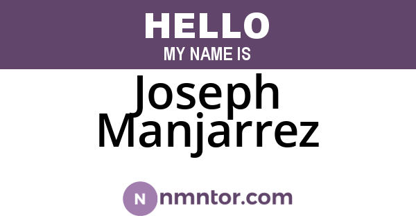 Joseph Manjarrez