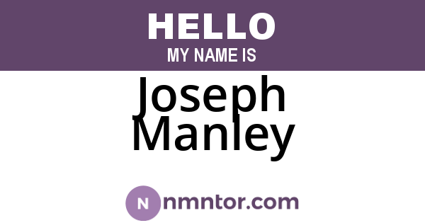 Joseph Manley