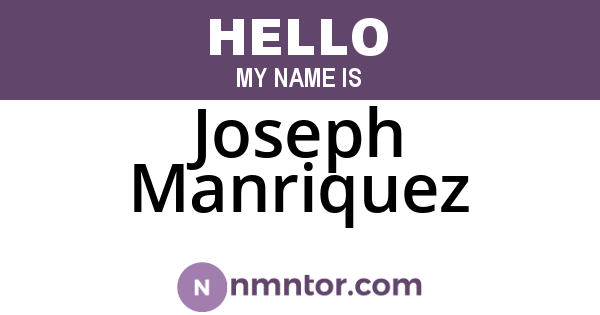 Joseph Manriquez