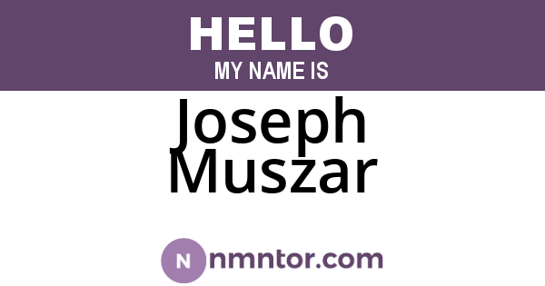 Joseph Muszar