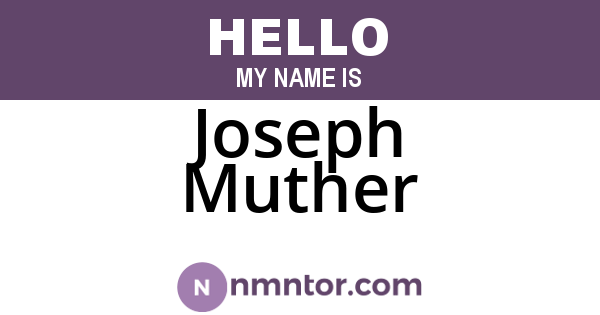 Joseph Muther