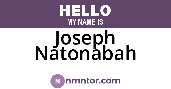 Joseph Natonabah