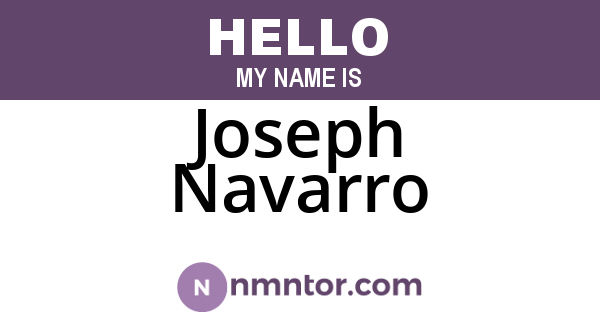 Joseph Navarro