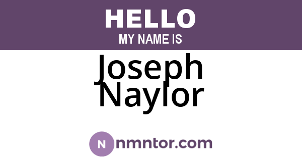 Joseph Naylor