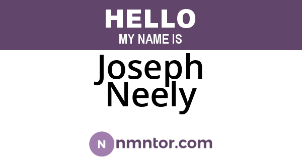Joseph Neely