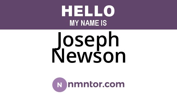 Joseph Newson