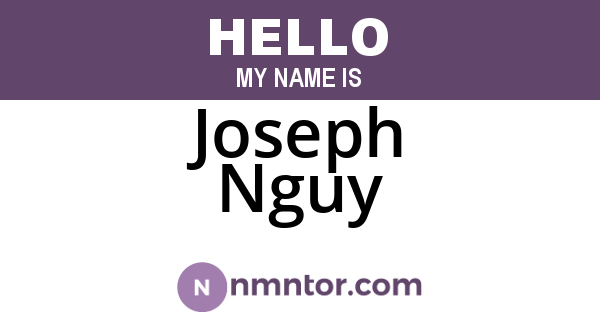 Joseph Nguy