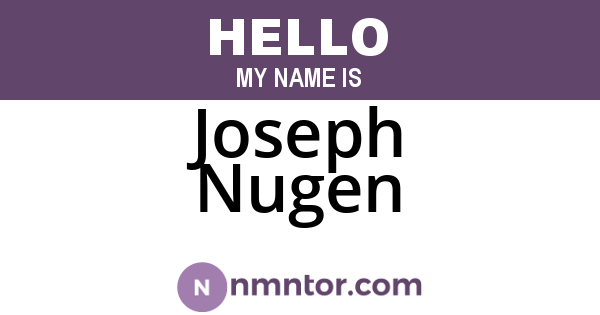 Joseph Nugen