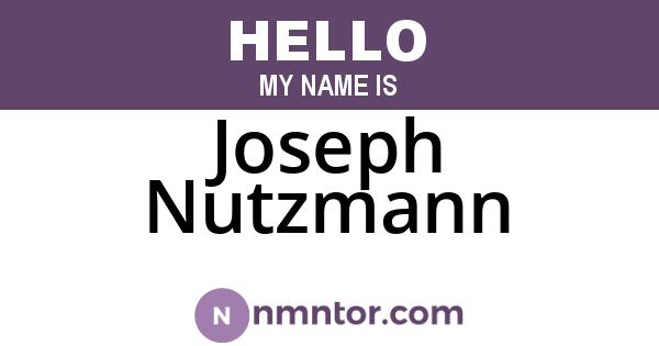 Joseph Nutzmann