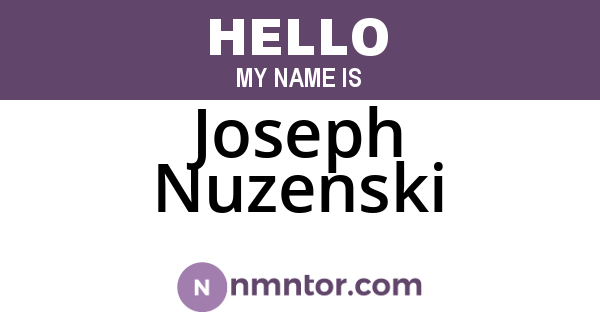 Joseph Nuzenski