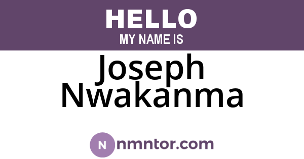 Joseph Nwakanma