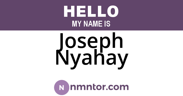 Joseph Nyahay