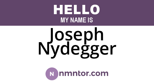 Joseph Nydegger
