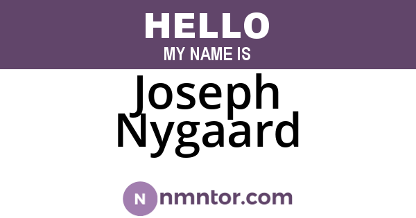 Joseph Nygaard