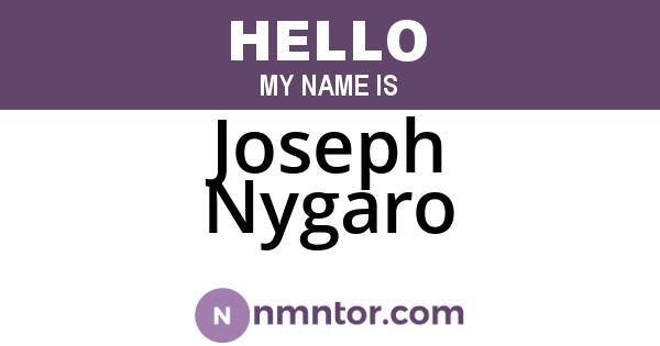Joseph Nygaro
