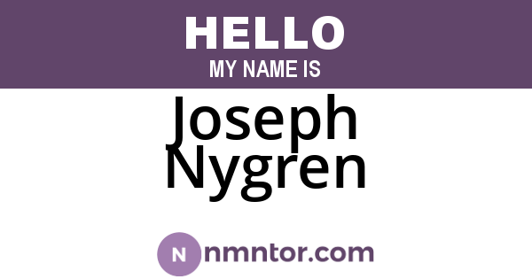 Joseph Nygren