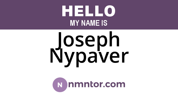 Joseph Nypaver