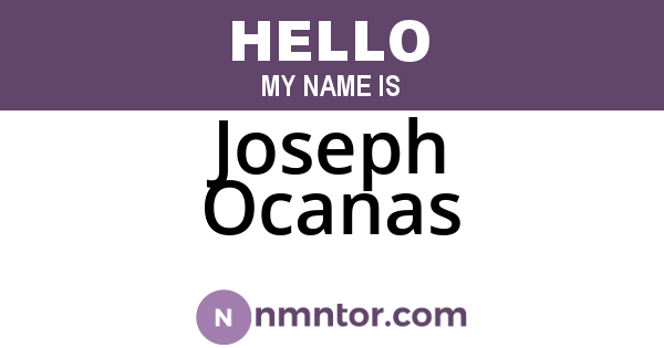 Joseph Ocanas