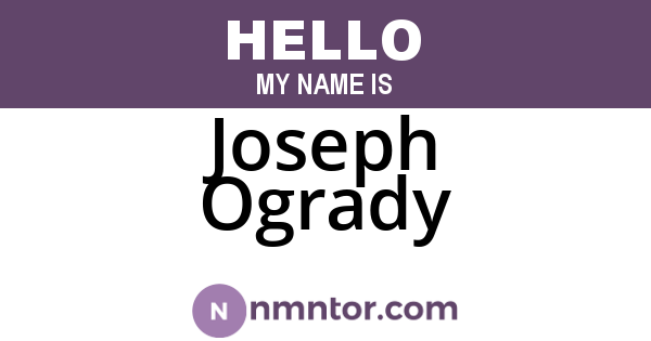 Joseph Ogrady