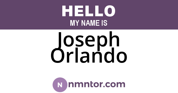 Joseph Orlando