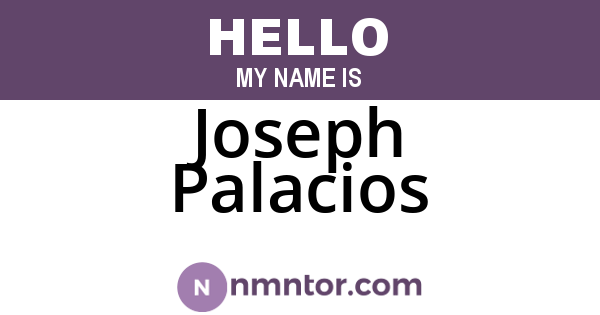 Joseph Palacios