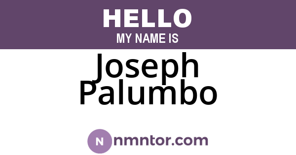 Joseph Palumbo