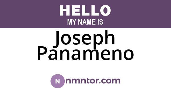 Joseph Panameno