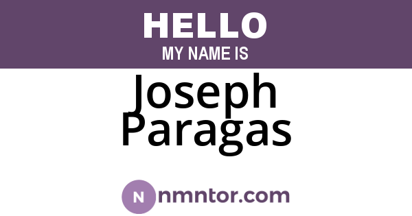 Joseph Paragas