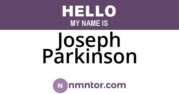 Joseph Parkinson