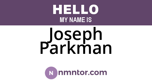 Joseph Parkman