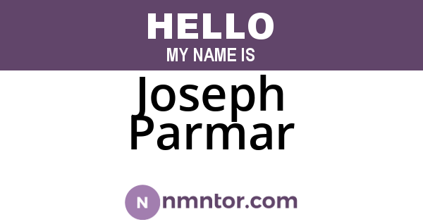 Joseph Parmar