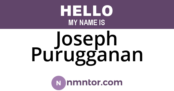 Joseph Purugganan