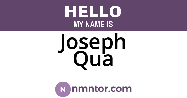 Joseph Qua