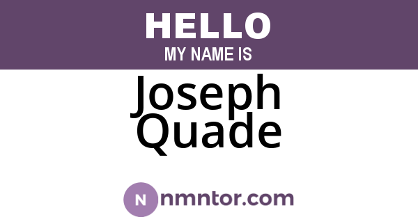 Joseph Quade