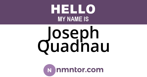 Joseph Quadnau