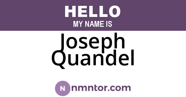 Joseph Quandel
