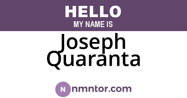Joseph Quaranta