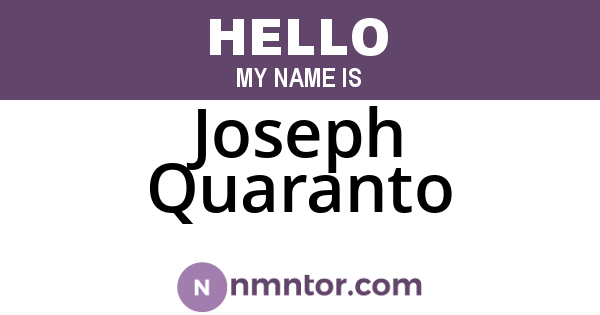 Joseph Quaranto