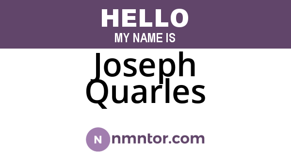 Joseph Quarles