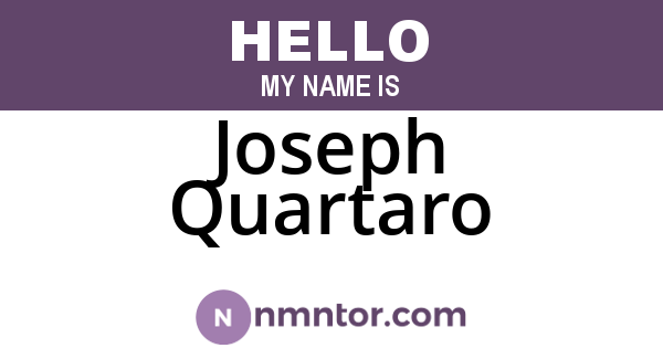 Joseph Quartaro